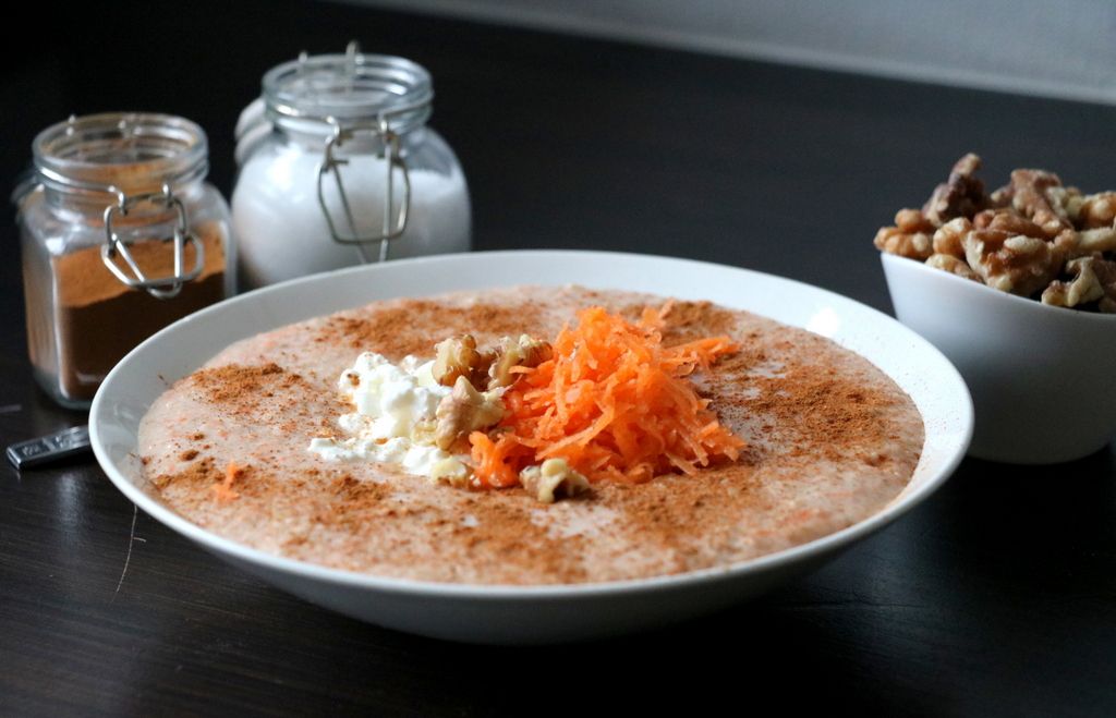 Gulrotkake havregraut