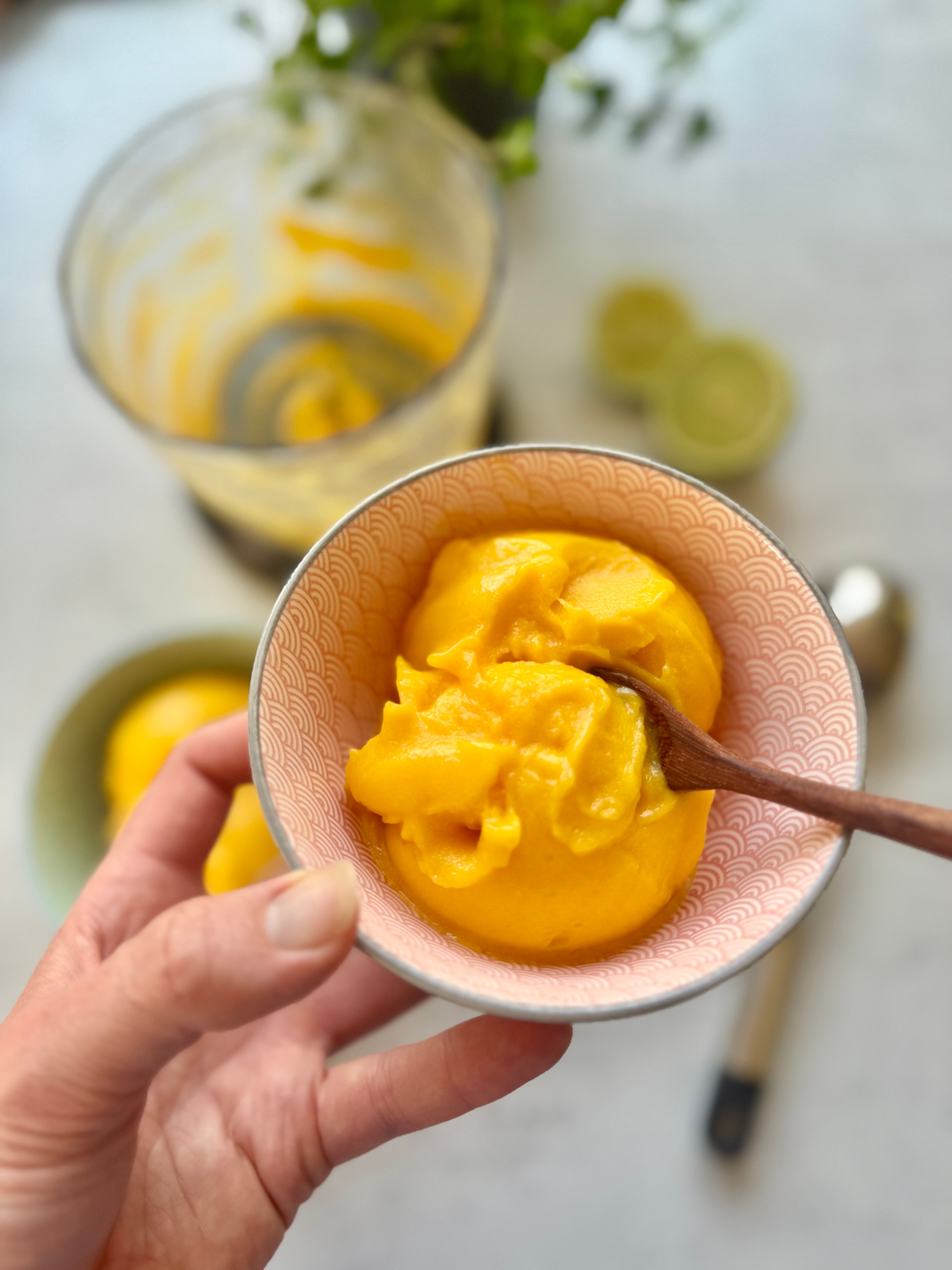 Nydelig mangosorbet - med kun 1 ingrediens! 