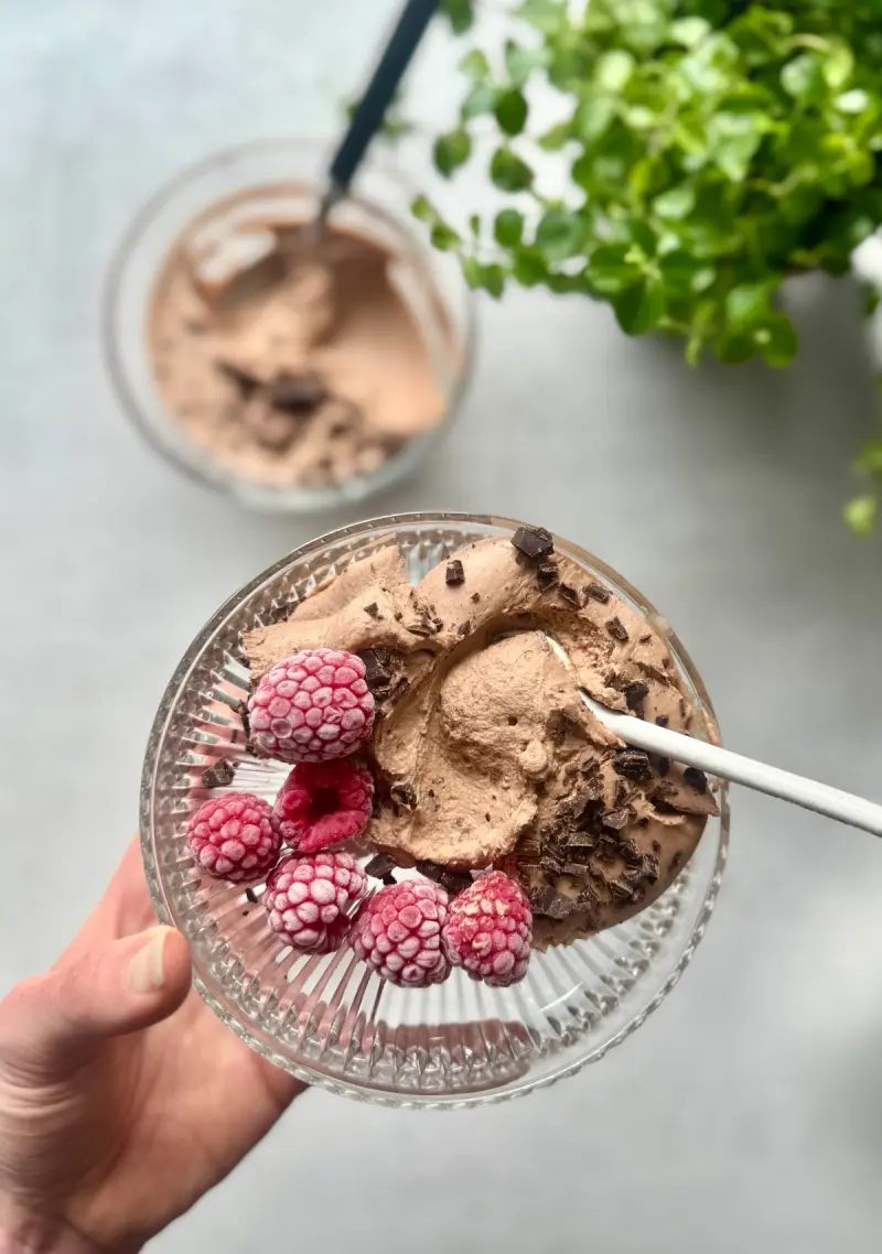 Nydelig sjokolademousse - av 3 ingredienser på 2 minutter!