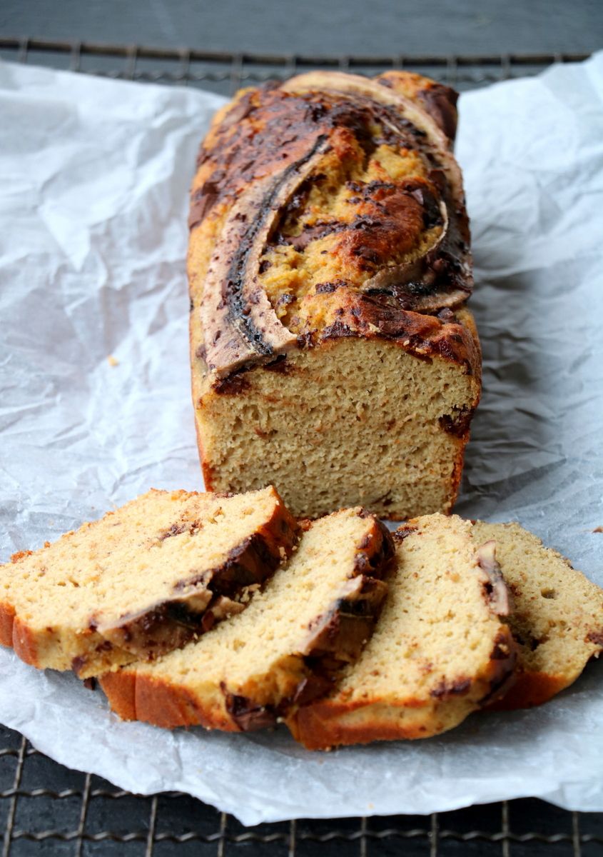 Sunt & saftig bananbrød med sjokoladebiter