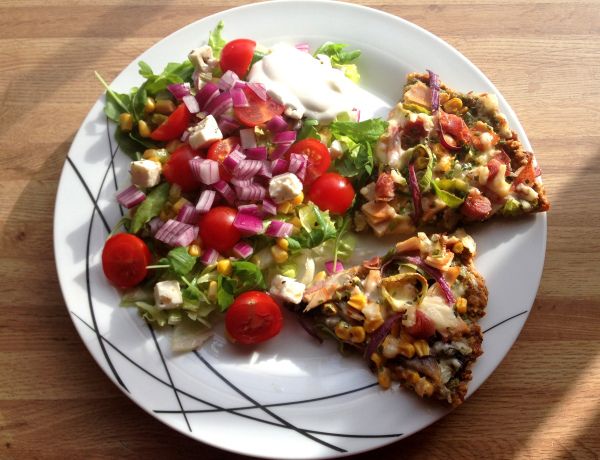 Oppskrift: sunn&proteinrik kvit pizza