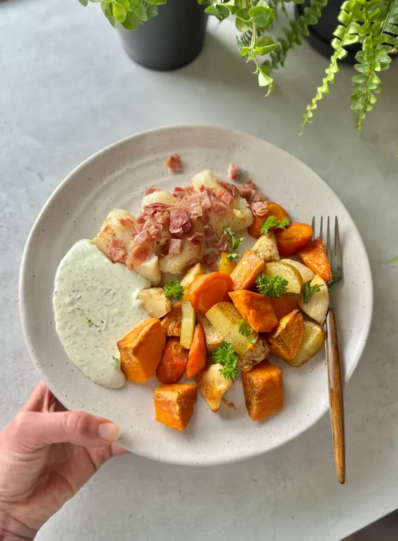 Nydelig torskemiddag - for voksne og baby/barn!