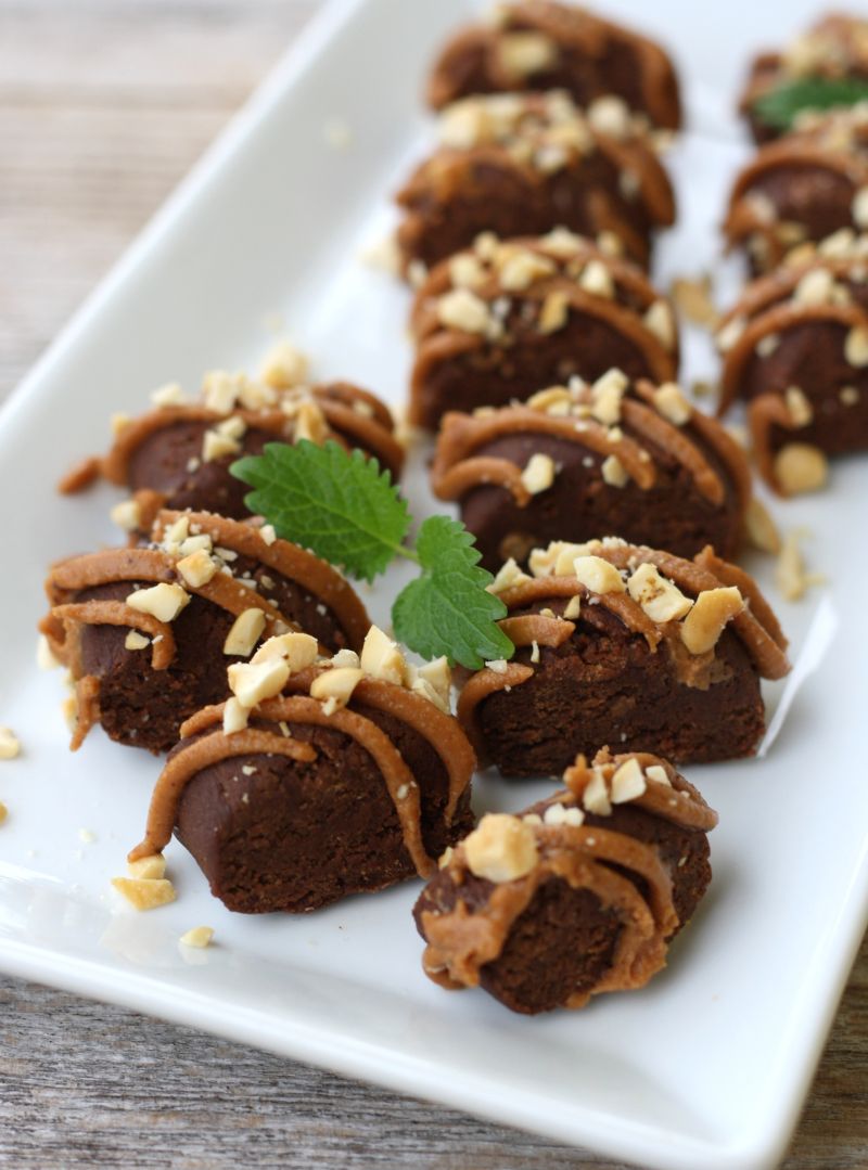 Proteinrik nøtte- sjokoladekonfekt