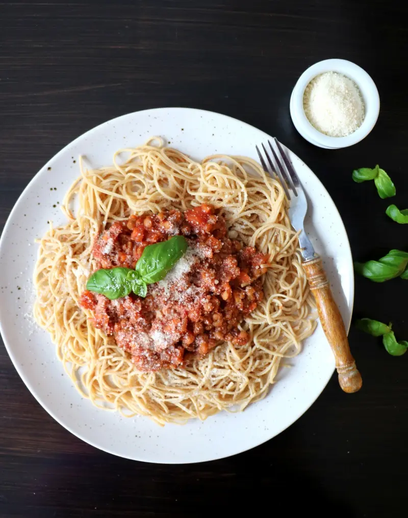 Spagetti med vegetarbolognese
