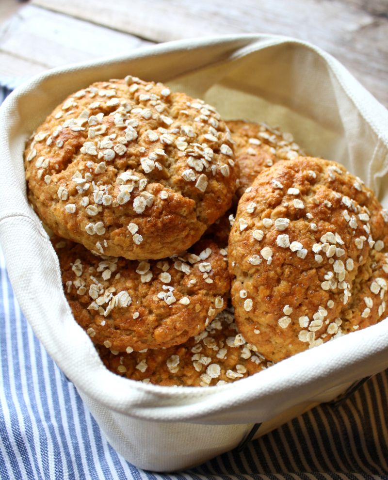 Raske og enkle havrerundstykker