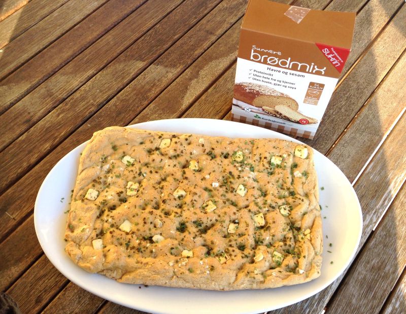 Grillmat & sunn, glutenfri focaccia