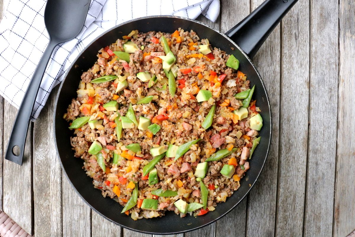 Alt-i-ett fargerik middagspanne