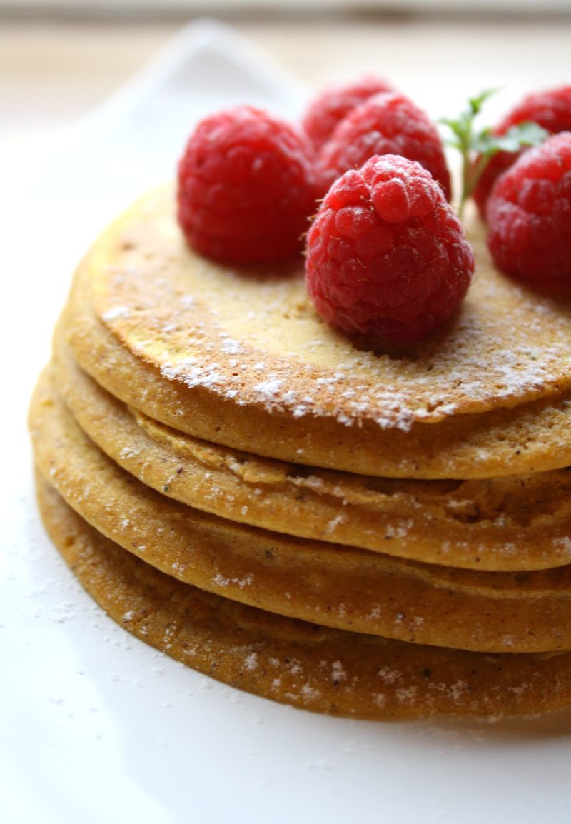 Saftige gresskarpannekaker