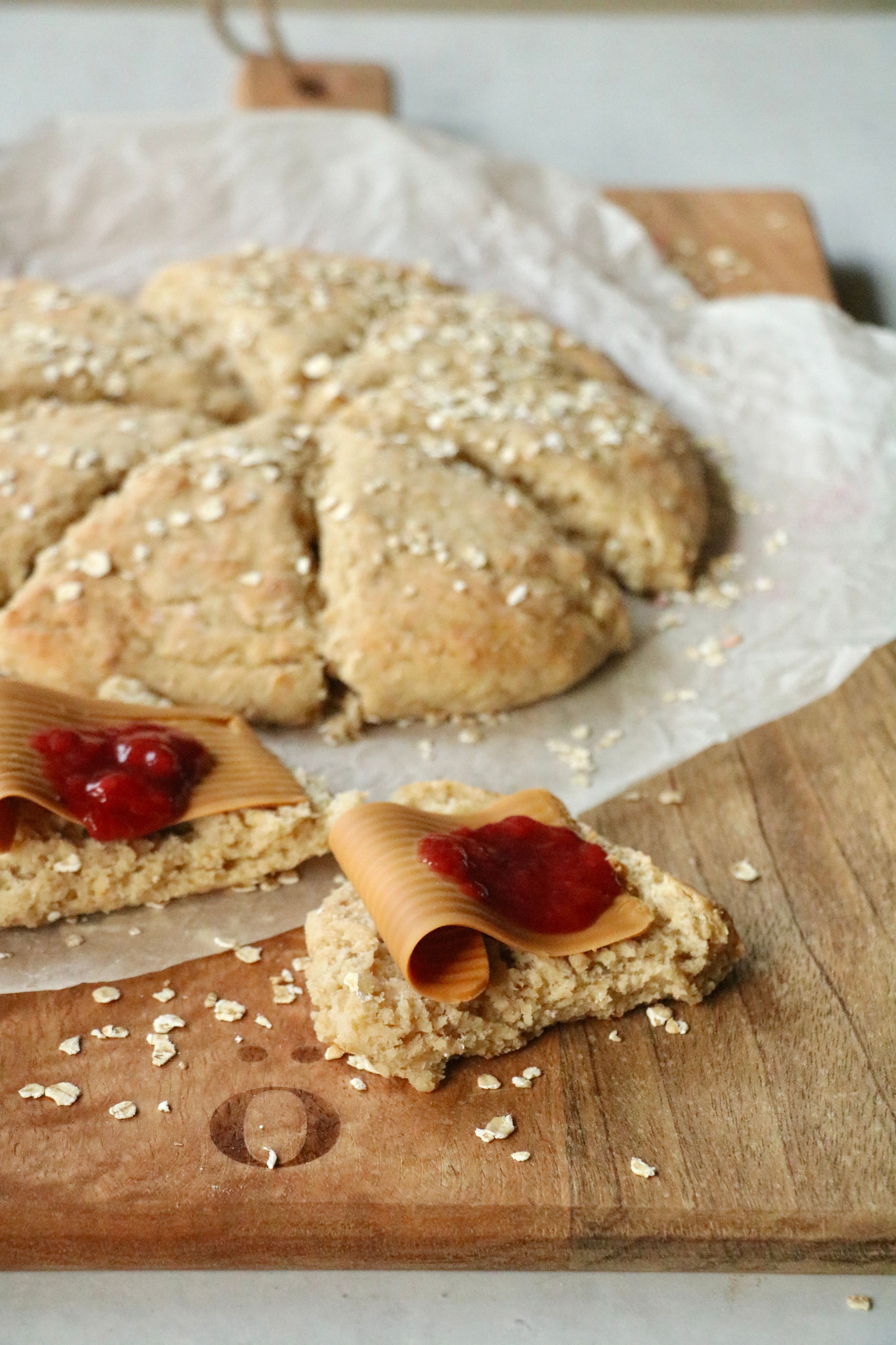 Søte, saftige havrescones