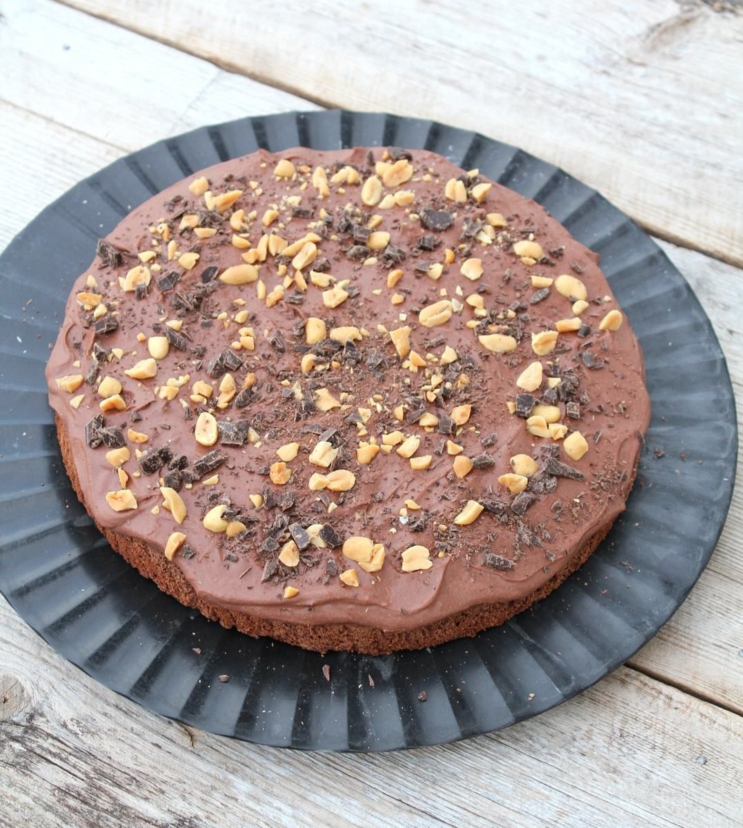 Sjokoladekake med krema sjokoladeglasur