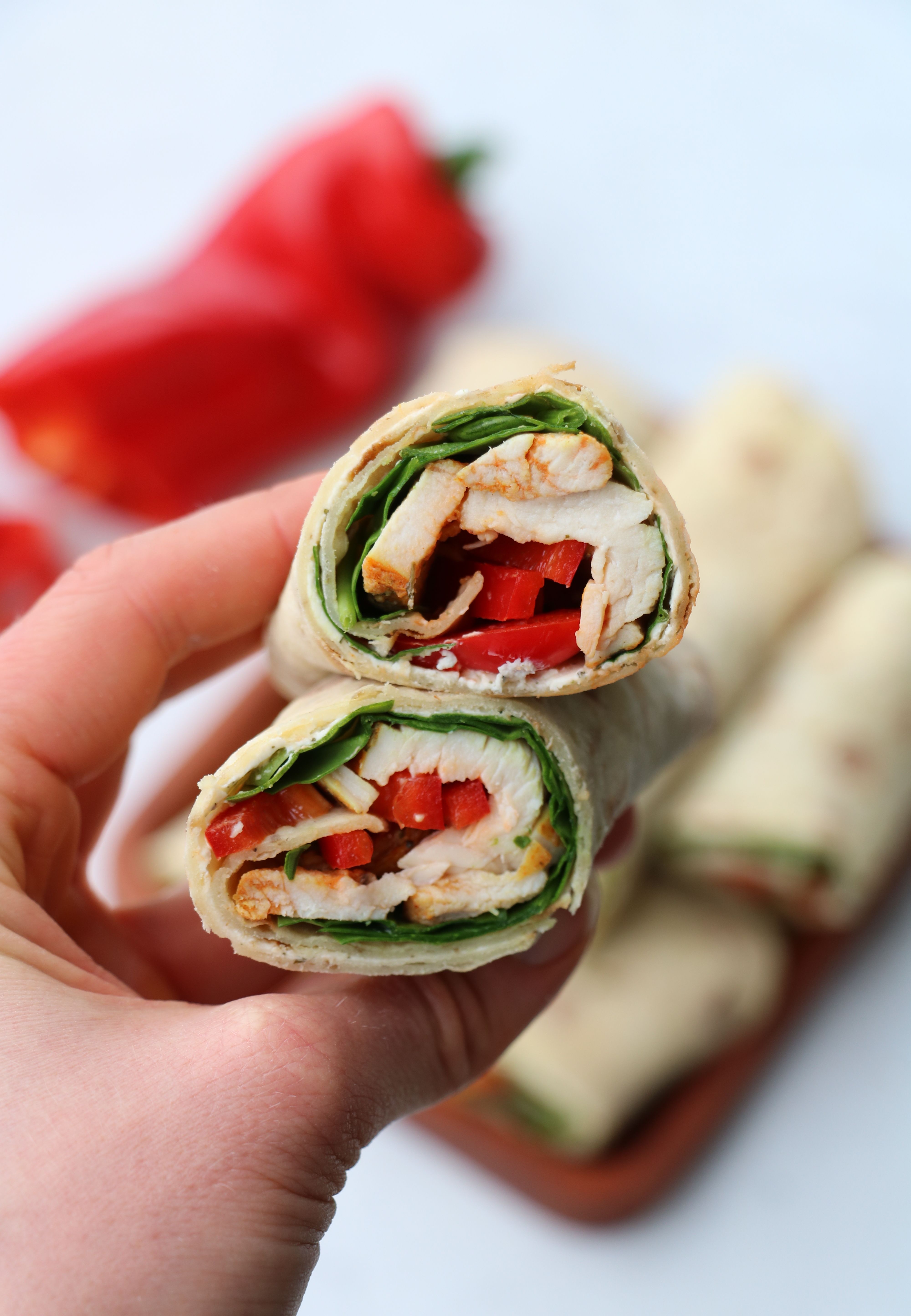 Enkel lompewraps med kylling