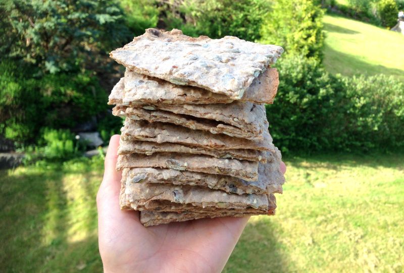 Tynne, sprø og knasande gode knekkebrød!