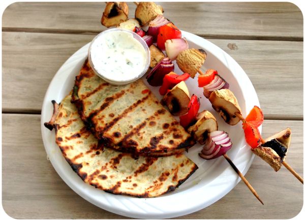 Grilla speltlompe-quesedillas