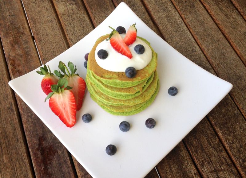 Grønne super-pannekaker