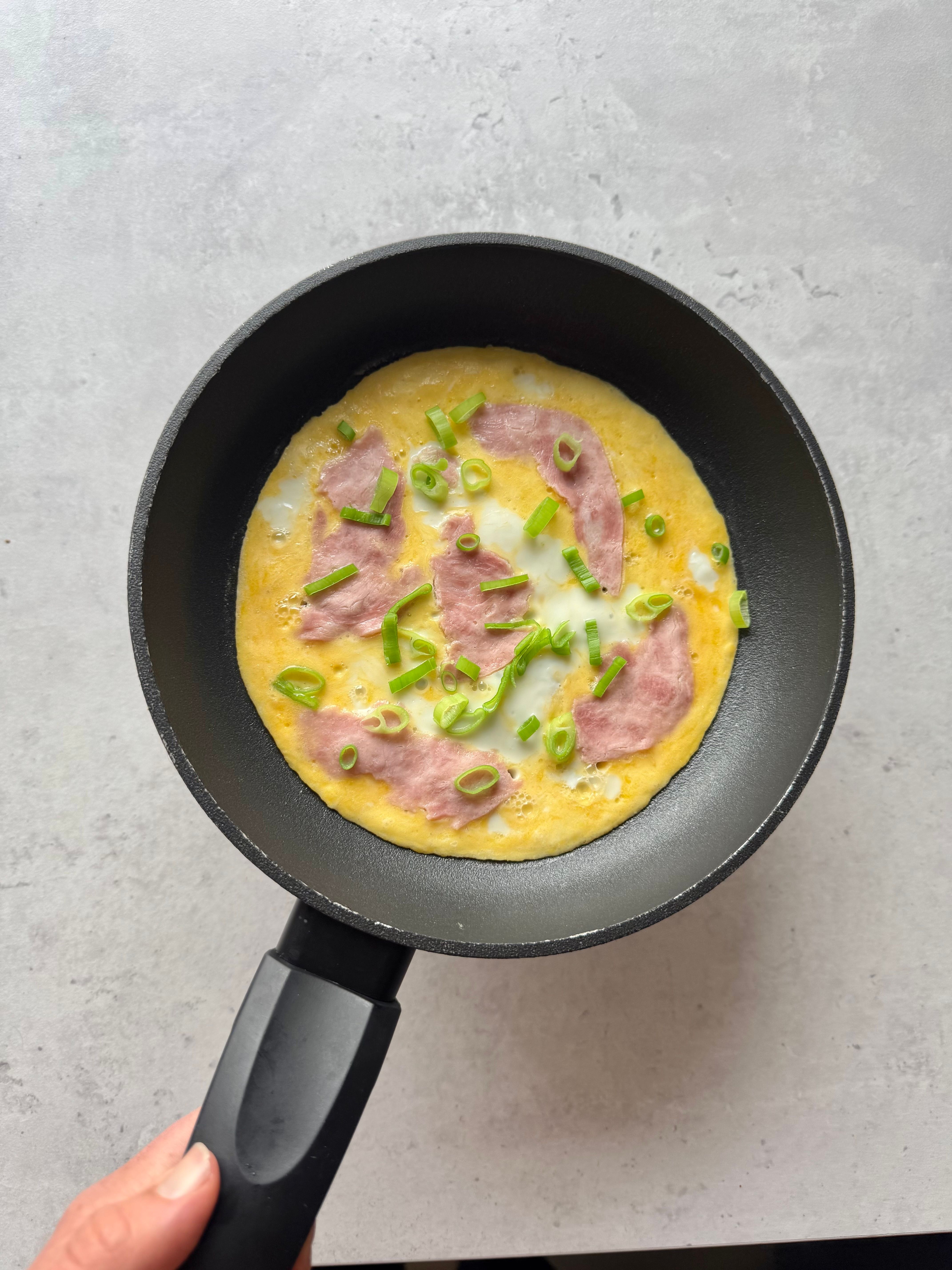 Babymattips: tynn skinkeomelett