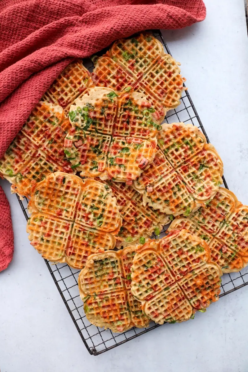 Sånn lager du nydelige pizzavafler!