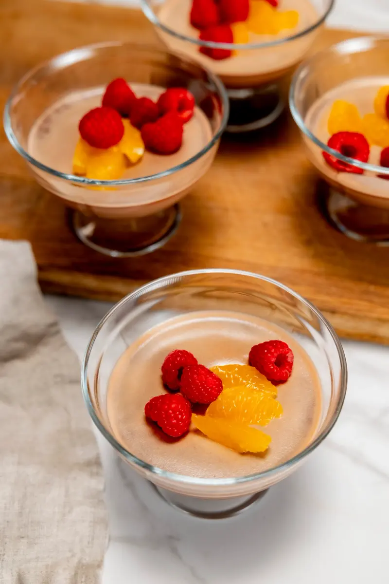 Enkel og nydelig sjokolade panna cotta