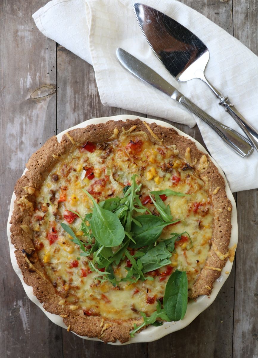 Enkel tacopai med grov bunn