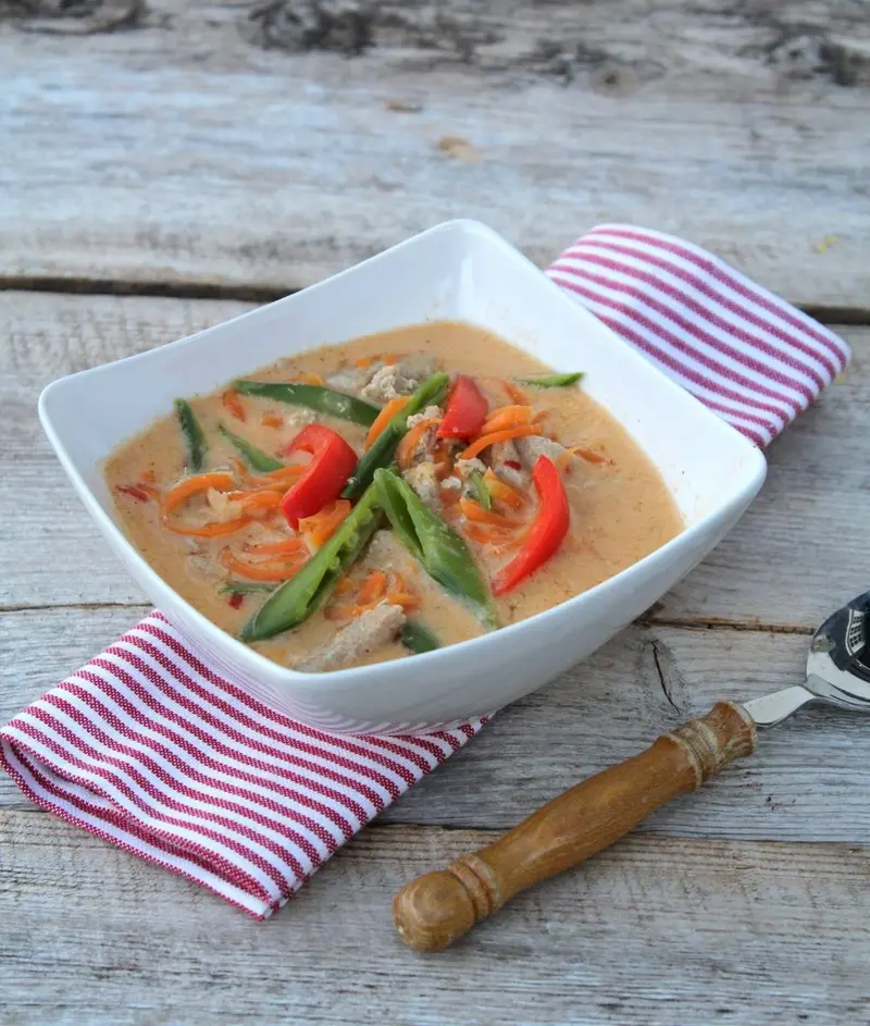 Thaisuppe med red curry