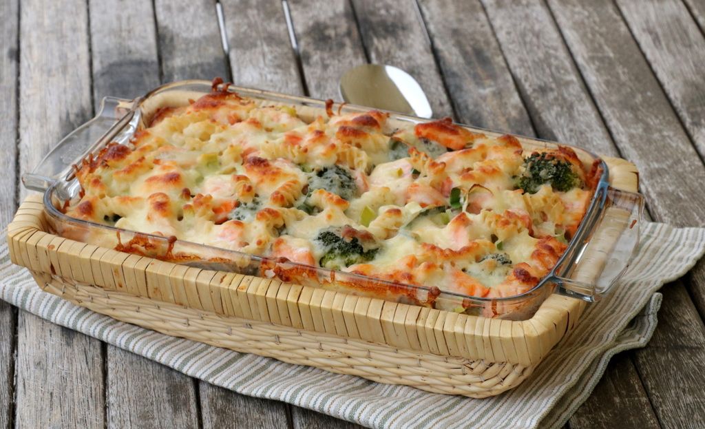 Krema laks- og pastagrateng