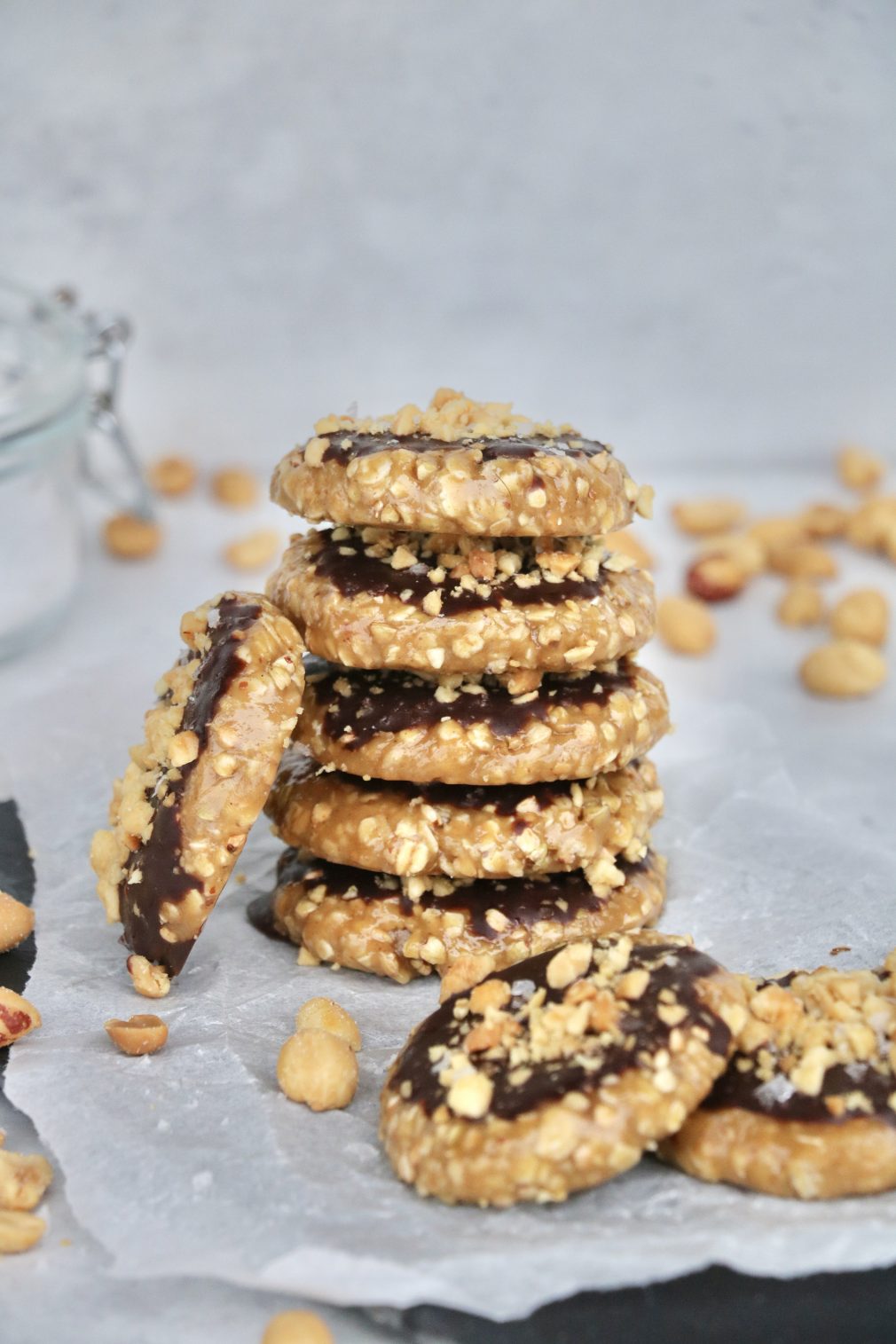 Havre- og peanøttcrunchies