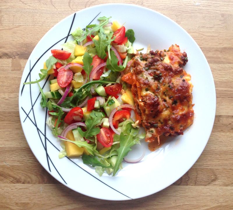 Heimelaga, super søtpotetlasagne!