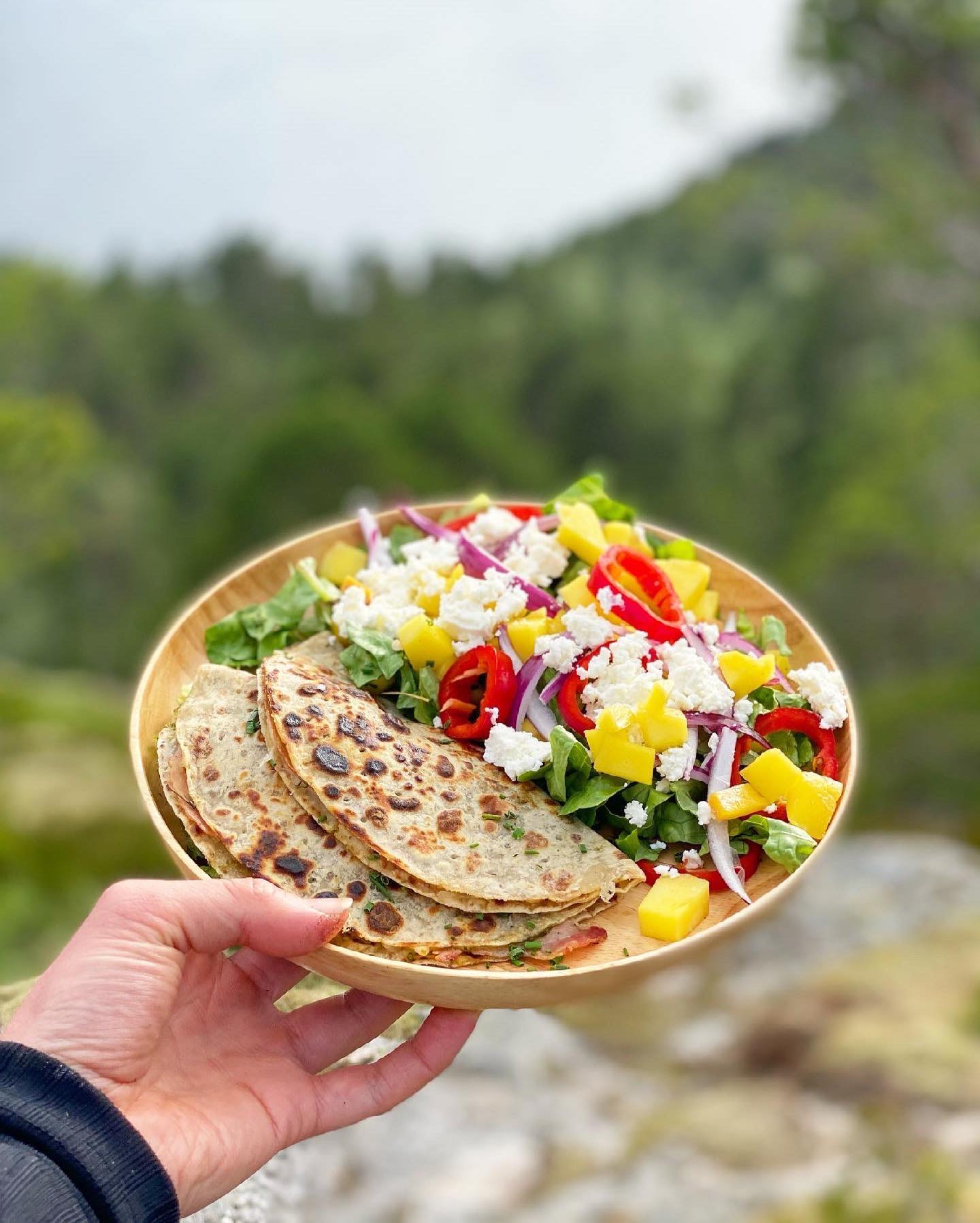 Quesedilla på primus (eller grill!)
