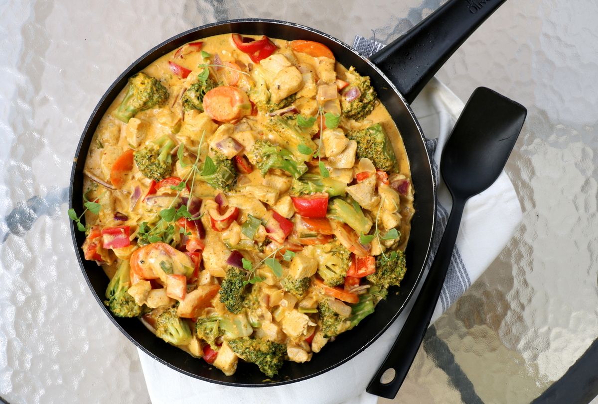 Kreolsk kyllingpanne