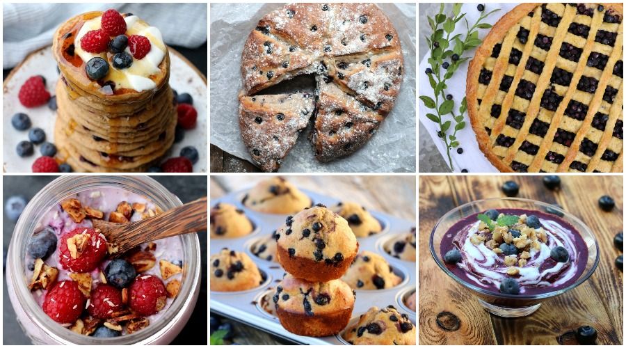 10 nydelige favorittoppskrifter med sesongens blåbær!