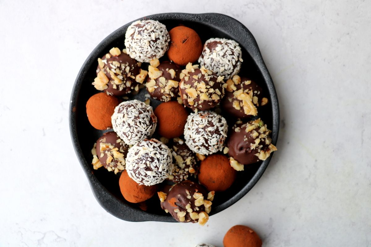 Naturlig søte, seige sjokoladekuler