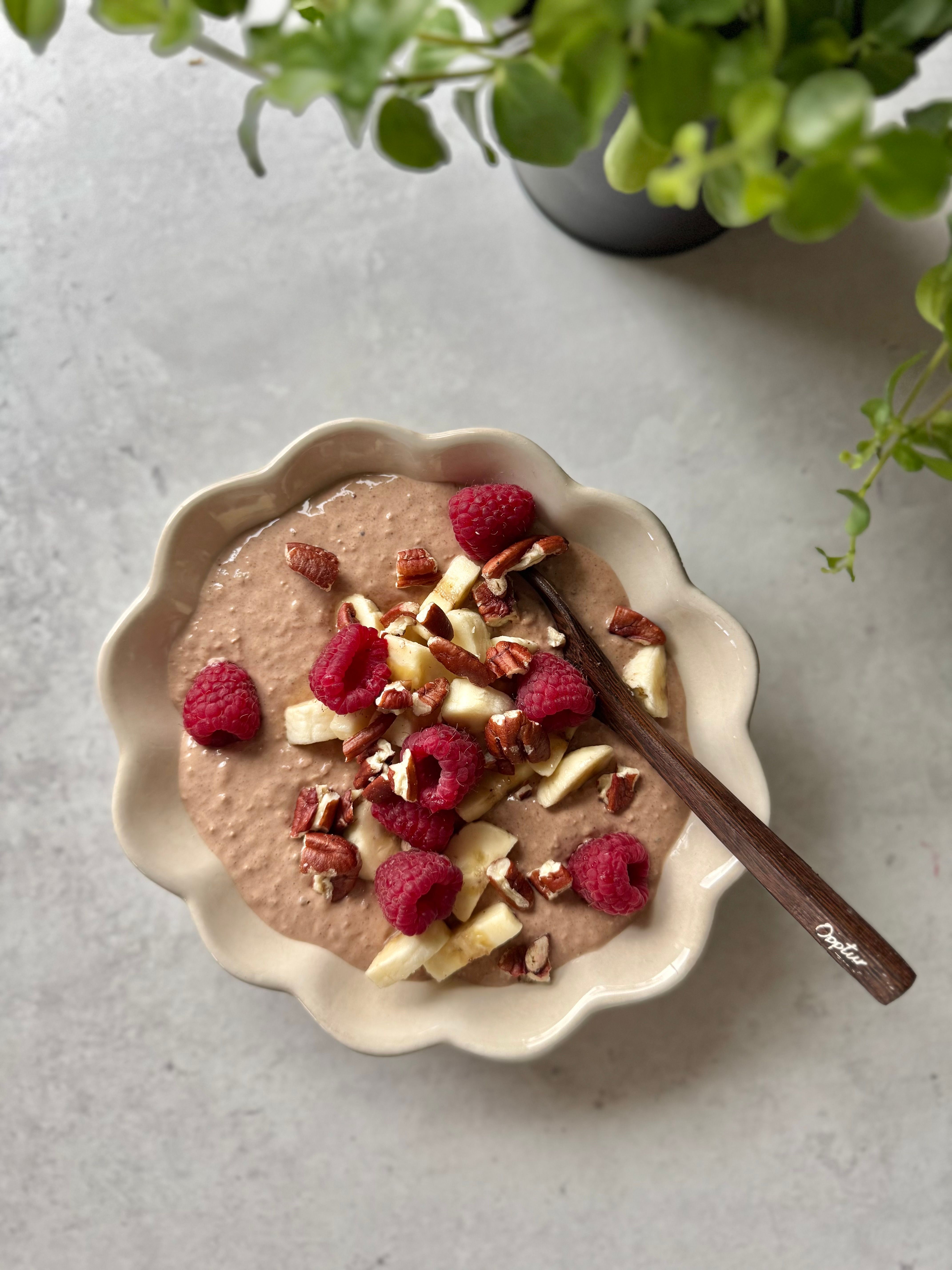 Kaffe mocca kjøleskapsgraut