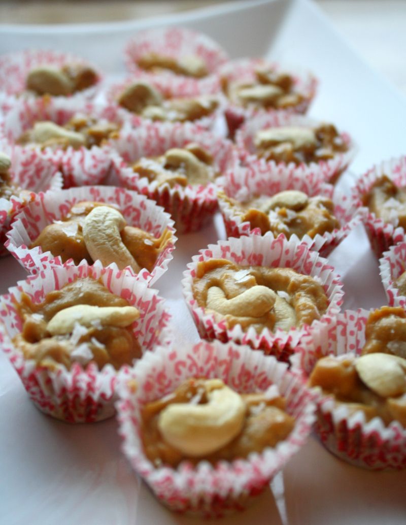 Salte&søte karamell nøttetopper