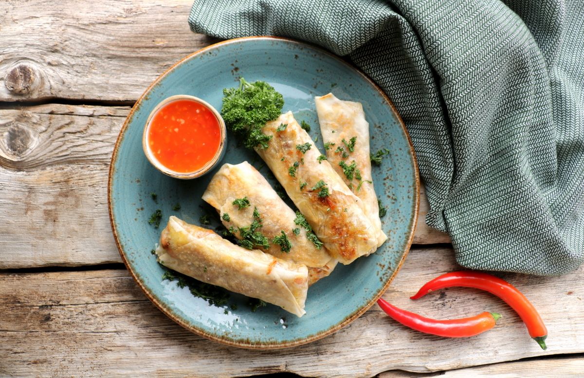 Knallgode, enkle vårruller