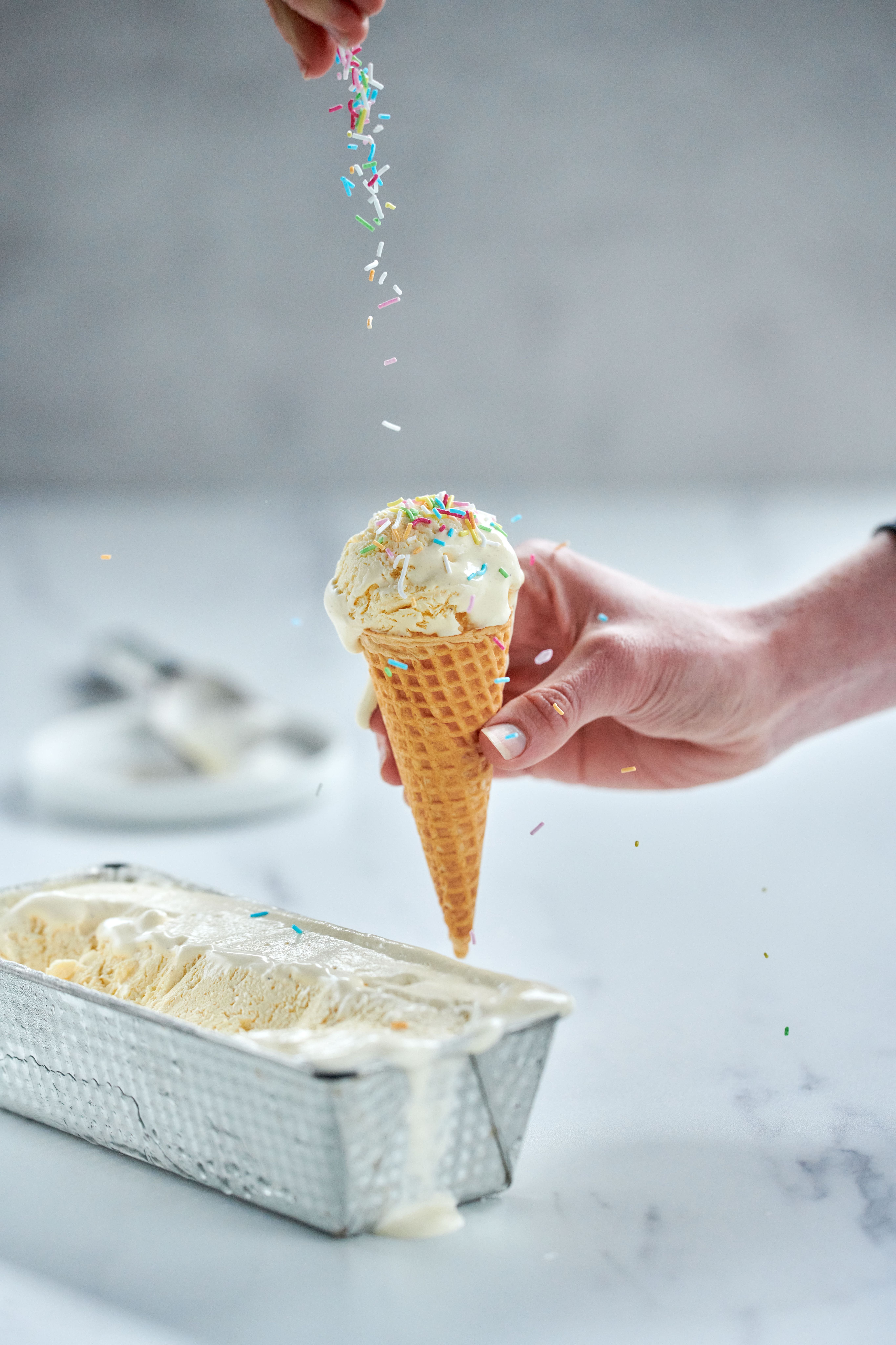 Sukkerfri, heimelaga vaniljeis - uten ismaskin