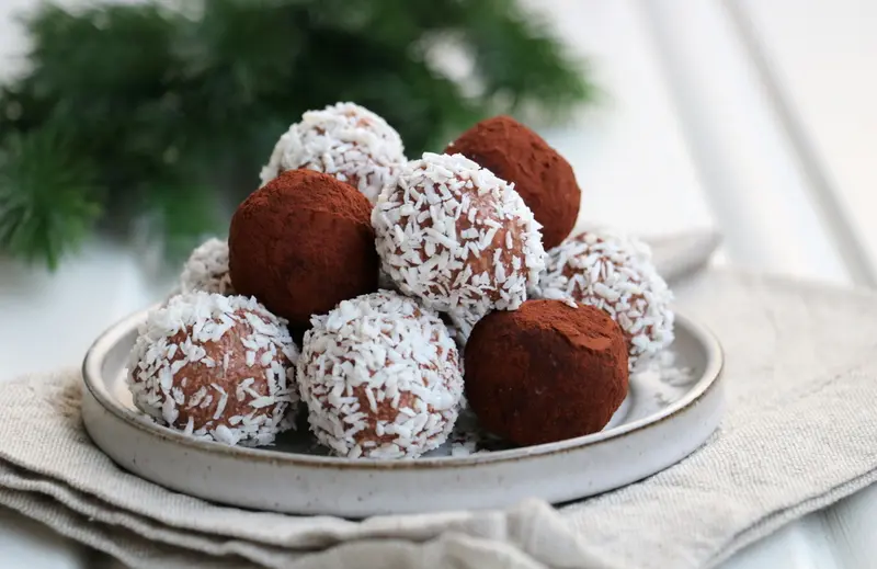 Sukkerfri sjokoladekuler med kokos