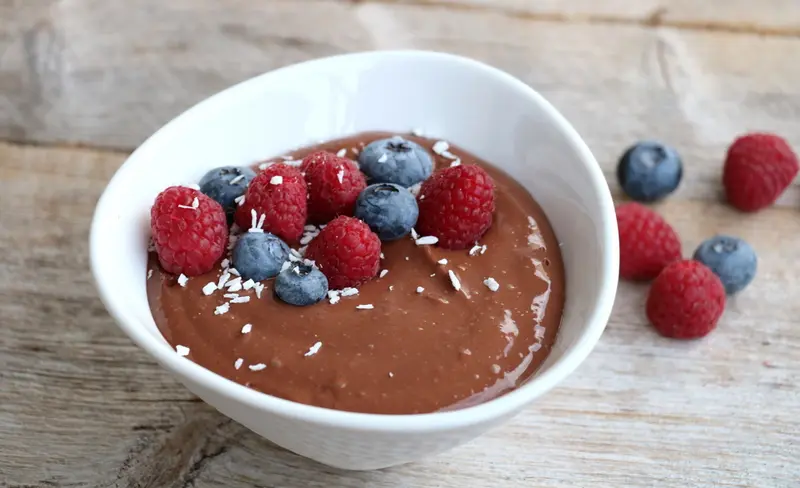 Heimelaga proteinpudding med sjokoladesmak