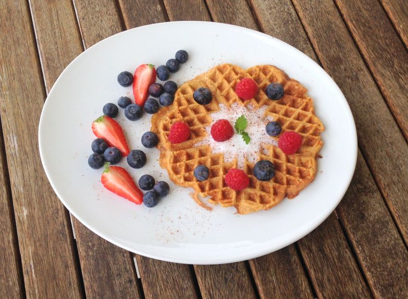 Saftige, næringsrike søtpotetvafler!