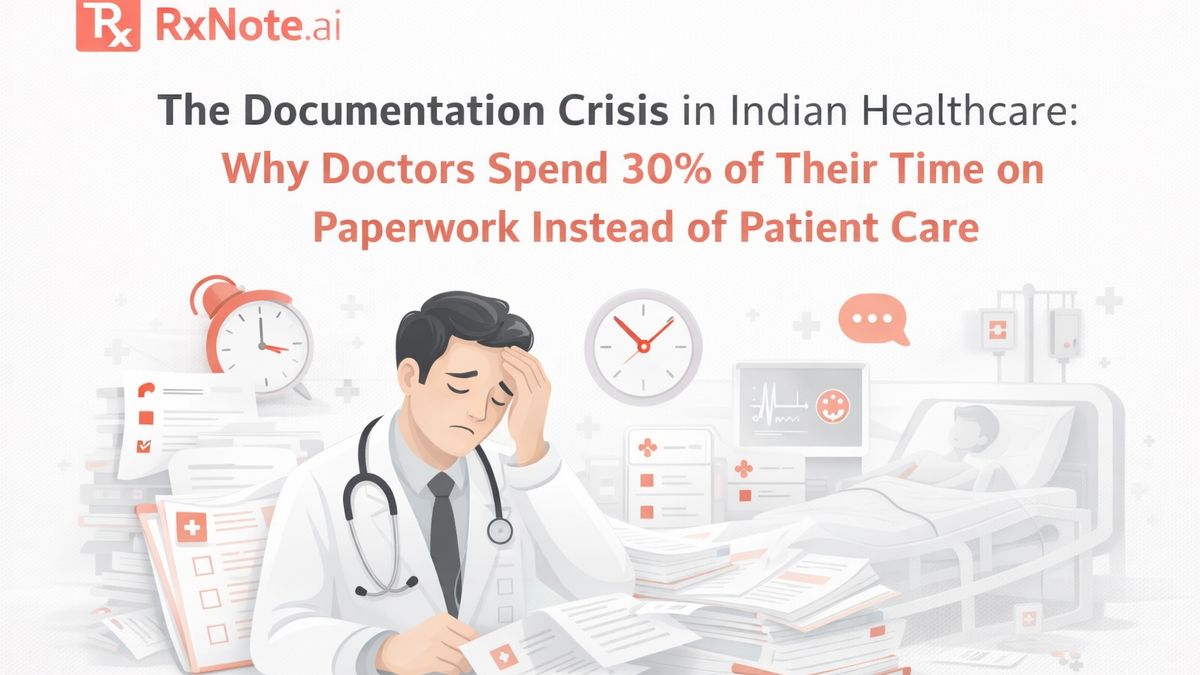 The Documentation Crisis in Indian Healthcare: Why Doctors Spend 30% of Their Time on Paperwork Instead of Patient Care