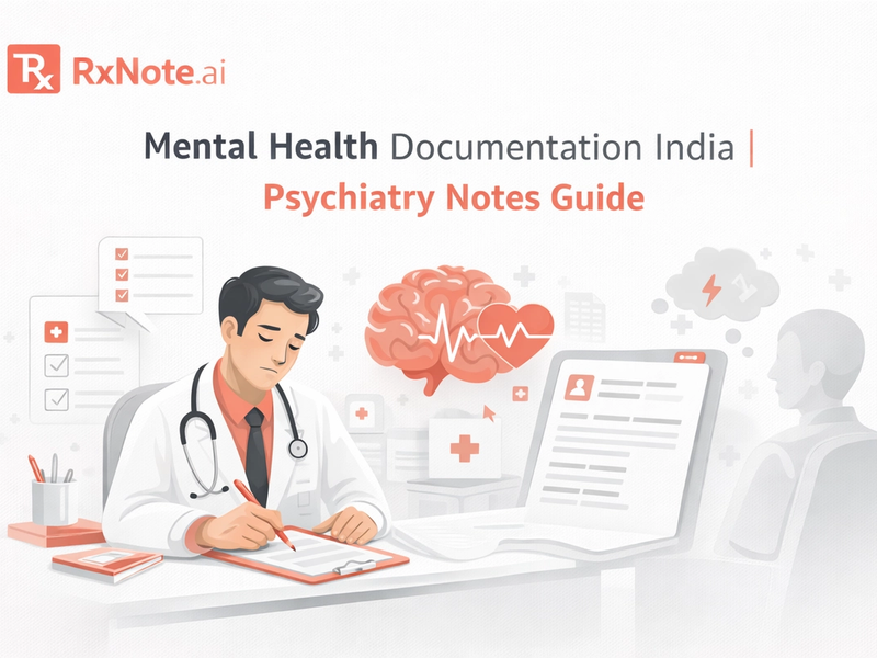 Featured image for Mental Health Documentation India | Psychiatry Notes Guide