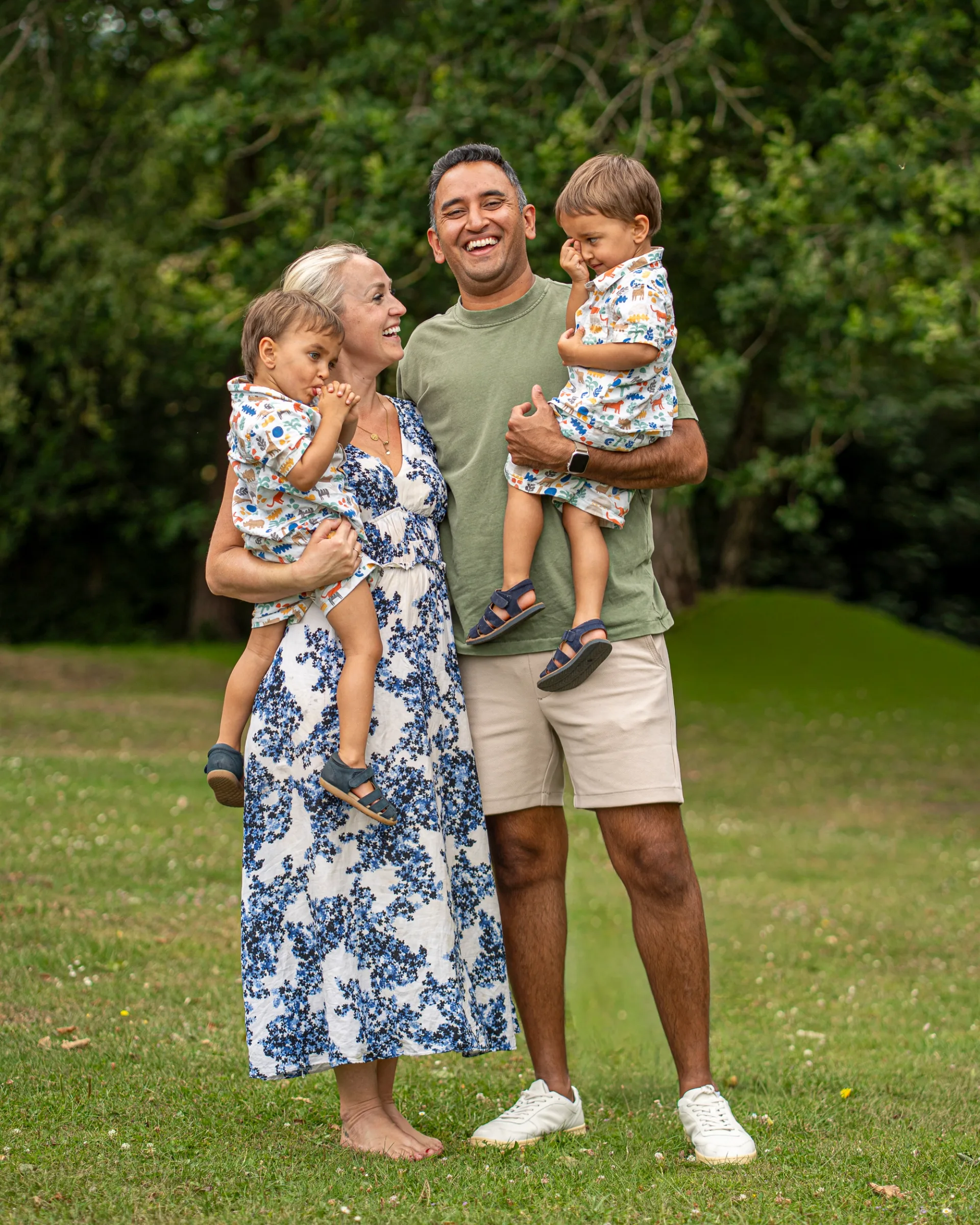 Happy family enjoying life
