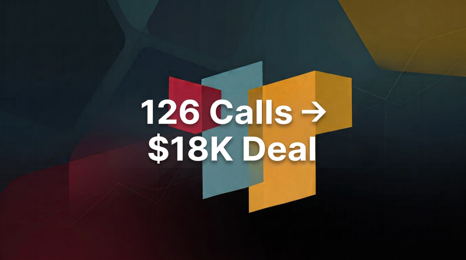 A simple graphic reading "126 Calls → $18K Deal," showing how a pattern found across many sales calls led to a signed contract.