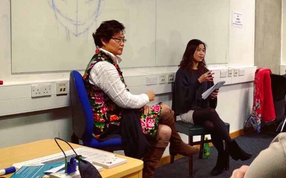 Packed room of 40+ joined London Wanel featuring Lijia Zhang on Lotus and China's sex trade