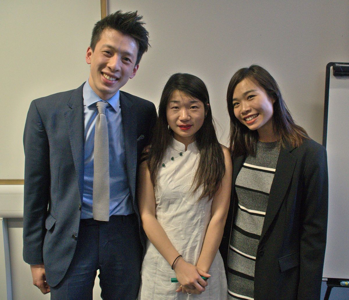 Michael Yip, Karoline Kan and Jessie Lau (left to right).  Photo Credit: Danny Vegel.