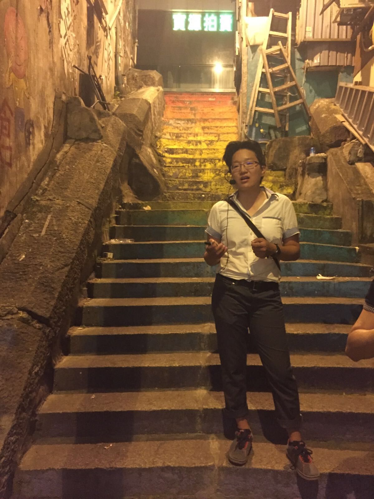 Rainbow staircase in sheung wan