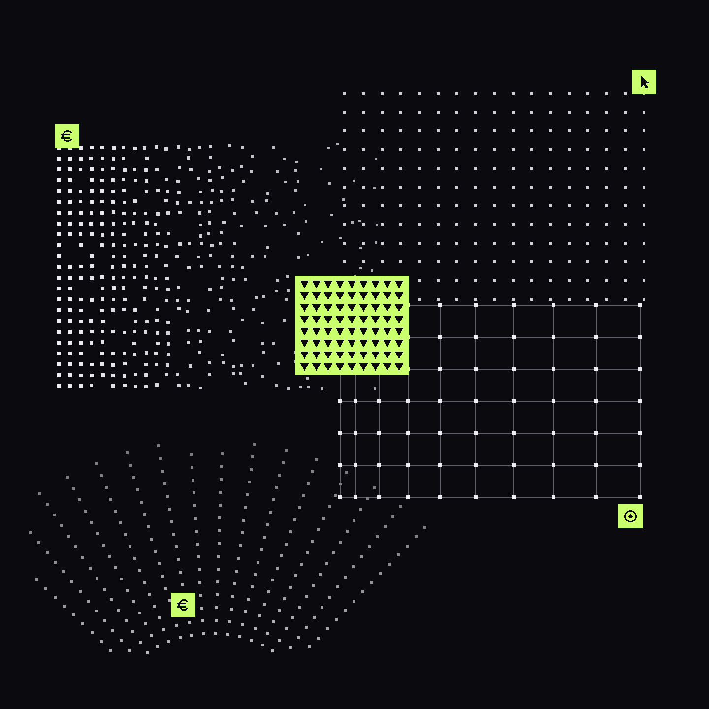 Illustration Social Ads : le texte SOCIAL ADS en vert lime néon à gauche