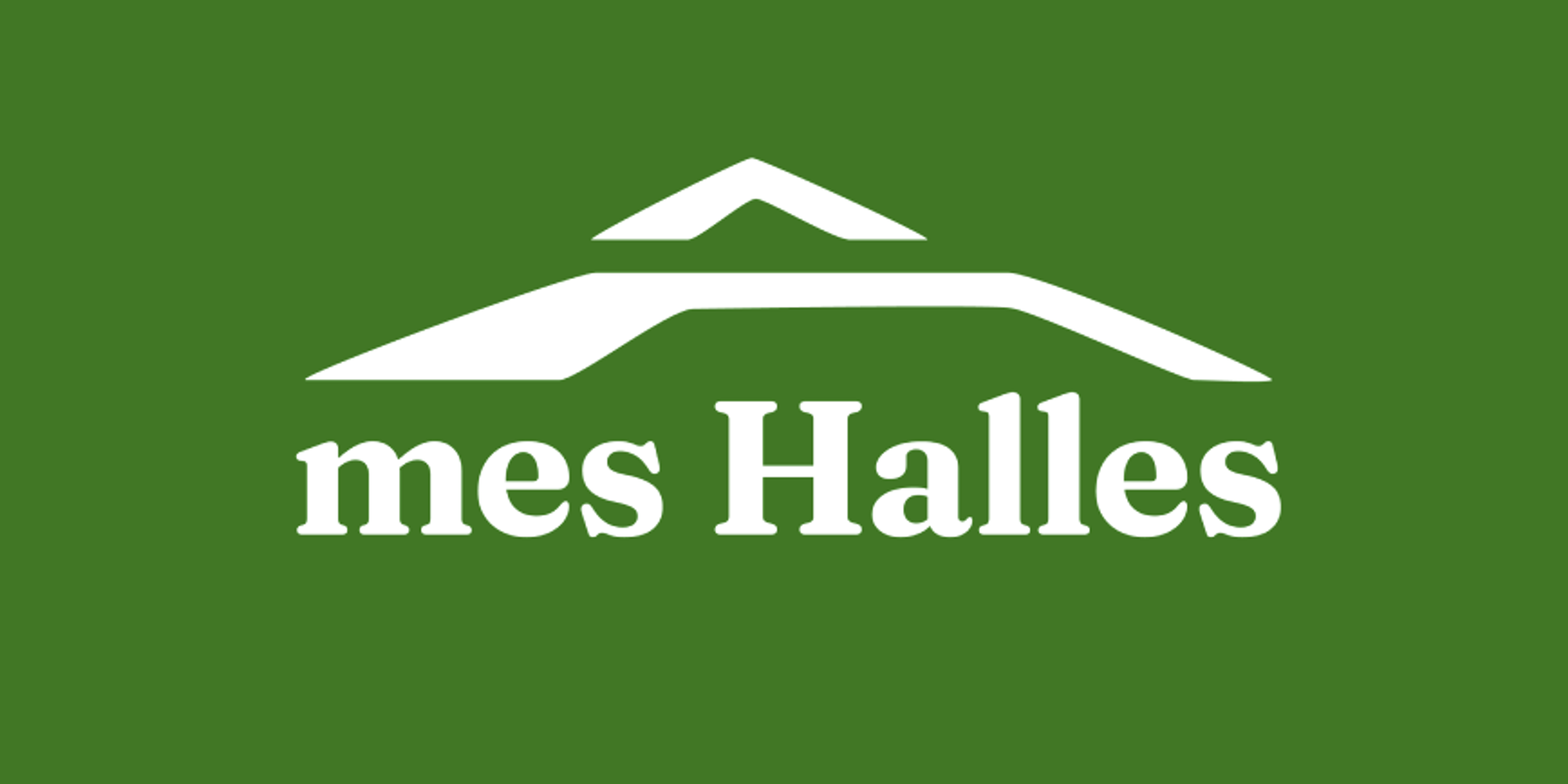 Écran d'accueil de l'application Mes Halles