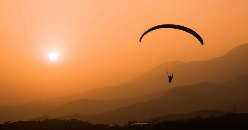 Paragliding tandem flight Bir Billing view