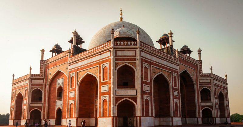 Jama Masjid in Old Delhi — India's largest mosque, built by Emperor Shah Jahan in 1656; courtyard entry free, minaret climb ₹300 for 130 steps and a panoramic view over the Old Delhi rooftops that is the best aerial vantage in the city