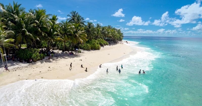 Maldives local island beach — free visa on arrival for Indians 30 days return flights from ₹14000 from South India