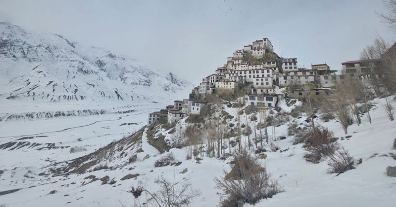 Key Monastery (Ki Gompa), Spiti Valley — free entry; 1,000 years old; built for maximum valley visibility; 12km from Kaza.